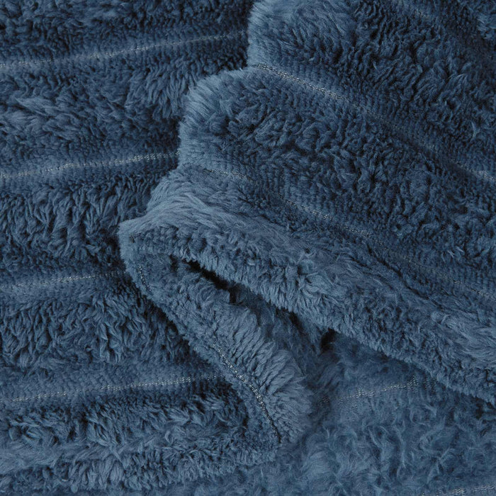 Pătura de aruncat Albastru marin 240 x 220 cm Molton - WALTI WALTI