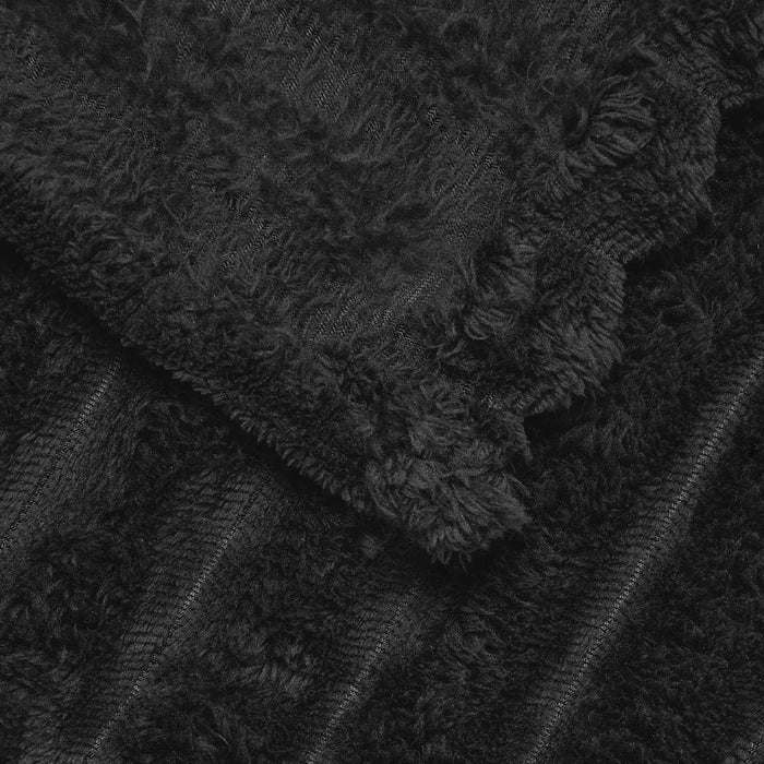 Pătura de aruncat Negru 200 x 150 cm Molton - WALTI WALTI