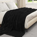 Pătura de aruncat Negru 270 x 240 cm Molton - WALTI WALTI