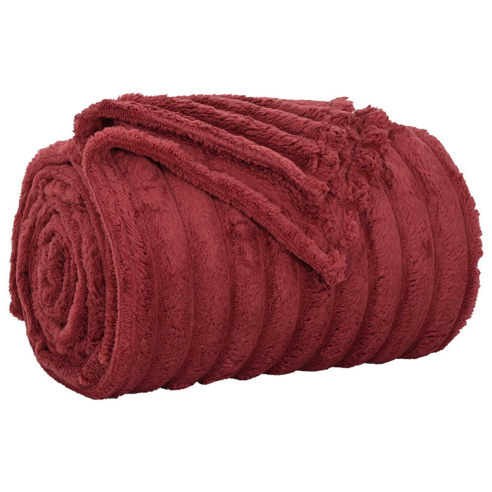Pătura de aruncat Roșu Bordeaux 200 x 150 cm Molton - WALTI WALTI