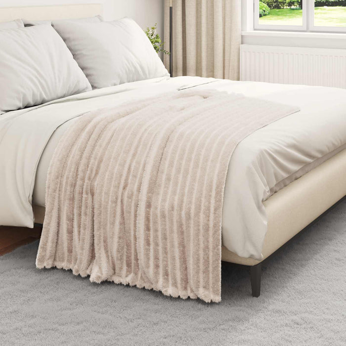 Pături de aruncat 6 pcs Bej 150 x 130 cm Molton - WALTI WALTI