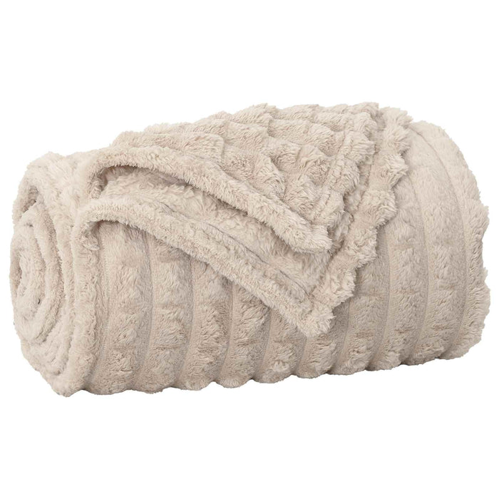 Pături de aruncat 6 pcs Bej 270 x 240 cm Molton - WALTI WALTI
