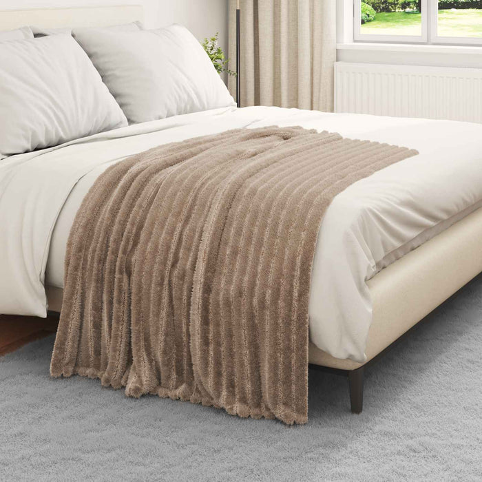 Pături de aruncat 6 pcs Culoare Cămilă 150 x 130 cm Molton - WALTI WALTI