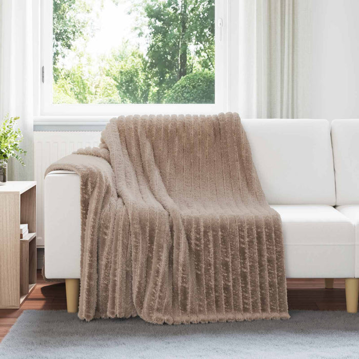 Pături de aruncat 6 pcs Culoare Cămilă 200 x 150 cm Molton - WALTI WALTI