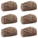 Pături de aruncat 6 pcs Culoare Cămilă 200 x 150 cm Molton - WALTI WALTI