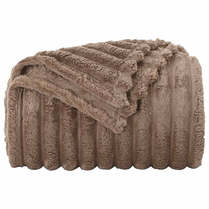 Pături de aruncat 6 pcs Culoare Cămilă 270 x 240 cm Molton - WALTI WALTI