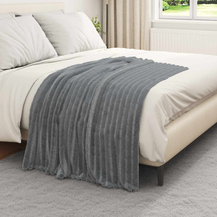 Pături de aruncat 6 pcs Gri închis 150 x 130 cm Molton - WALTI WALTI