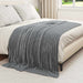 Pături de aruncat 6 pcs Gri închis 200 x 150 cm Molton - WALTI WALTI