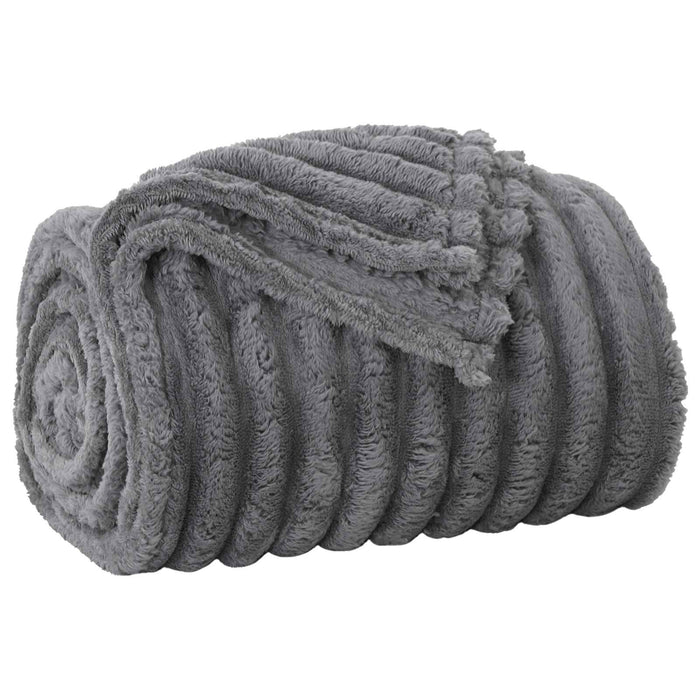 Pături de aruncat 6 pcs Gri închis 270 x 240 cm Molton - WALTI WALTI