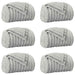 Pături de aruncat 6 pcs Gri 200 x 150 cm Molton - WALTI WALTI