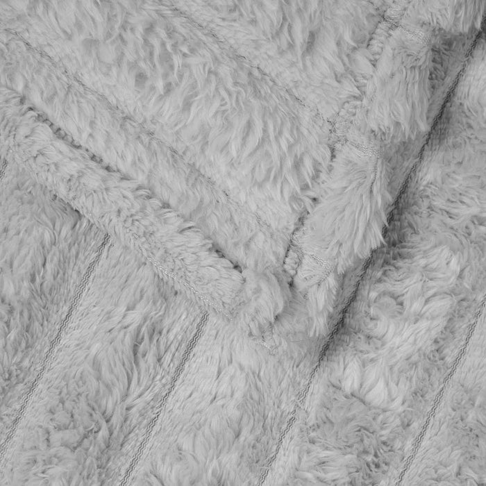 Pături de aruncat 6 pcs Gri 240 x 220 cm Molton - WALTI WALTI