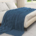 Pături de aruncat 6 pcs Albastru marin 270 x 240 cm Molton - WALTI WALTI