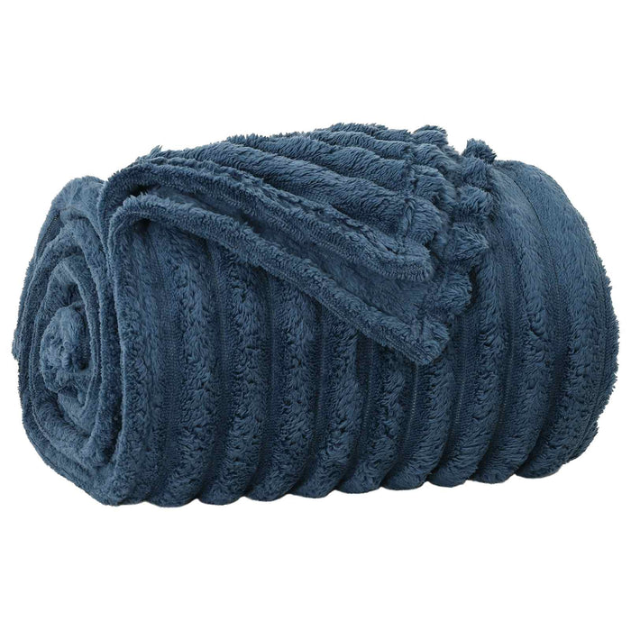 Pături de aruncat 6 pcs Albastru marin 270 x 240 cm Molton - WALTI WALTI