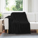 Pături de aruncat 6 pcs Negru 200 x 150 cm Molton - WALTI WALTI