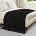 Pături de aruncat 6 pcs Negru 200 x 150 cm Molton - WALTI WALTI