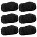 Pături de aruncat 6 pcs Negru 200 x 150 cm Molton - WALTI WALTI