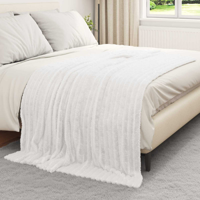 Pături de aruncat 6 pcs Alb 200 x 150 cm Molton - WALTI WALTI