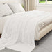 Pături de aruncat 6 pcs Alb 240 x 220 cm Molton - WALTI WALTI