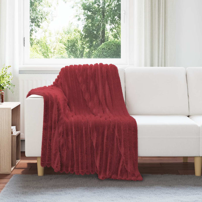Pături de aruncat 6 pcs Roșu Bordeaux 150 x 130 cm Molton - WALTI WALTI