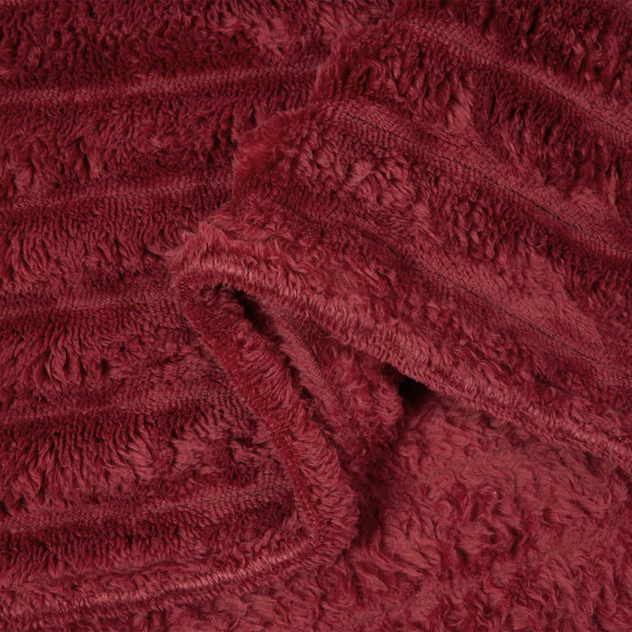 Pături de aruncat 6 pcs Roșu Bordeaux 270 x 240 cm Molton - WALTI WALTI