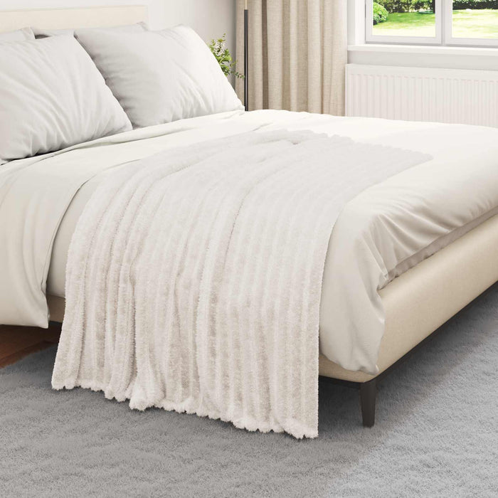 Pături de aruncat 6 pcs Crem 150 x 130 cm Molton - WALTI WALTI