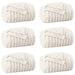 Pături de aruncat 6 pcs Crem 200 x 150 cm Molton - WALTI WALTI