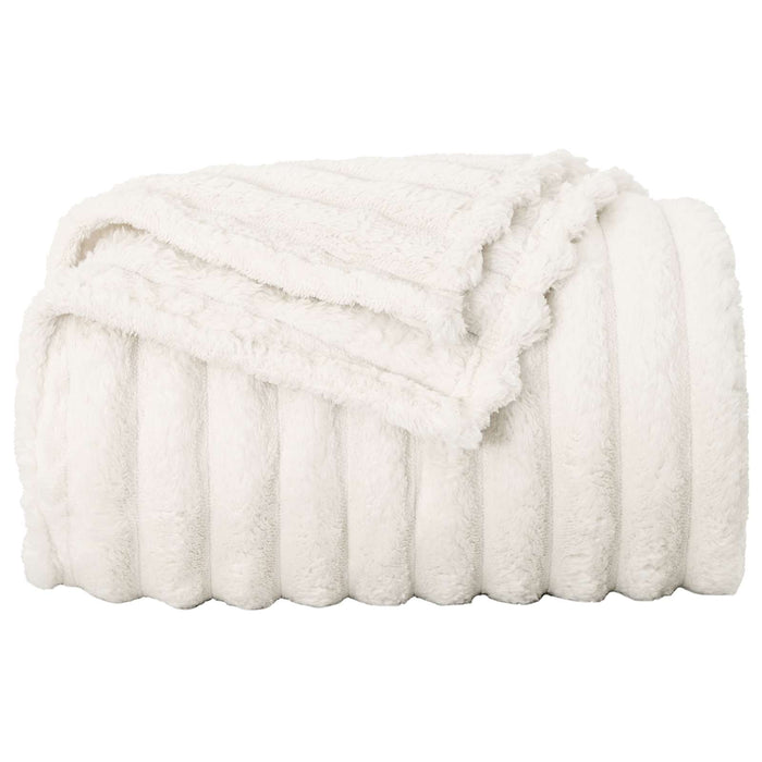 Pături de aruncat 6 pcs Crem 240 x 220 cm Molton - WALTI WALTI