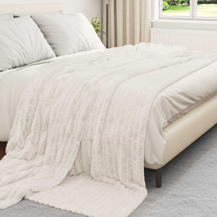Pături de aruncat 6 pcs Crem 270 x 240 cm Molton - WALTI WALTI