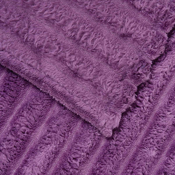 Pături de aruncat 6 pcs Violet 150 x 130 cm Molton - WALTI WALTI