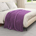 Pături de aruncat 6 pcs Violet 150 x 130 cm Molton - WALTI WALTI