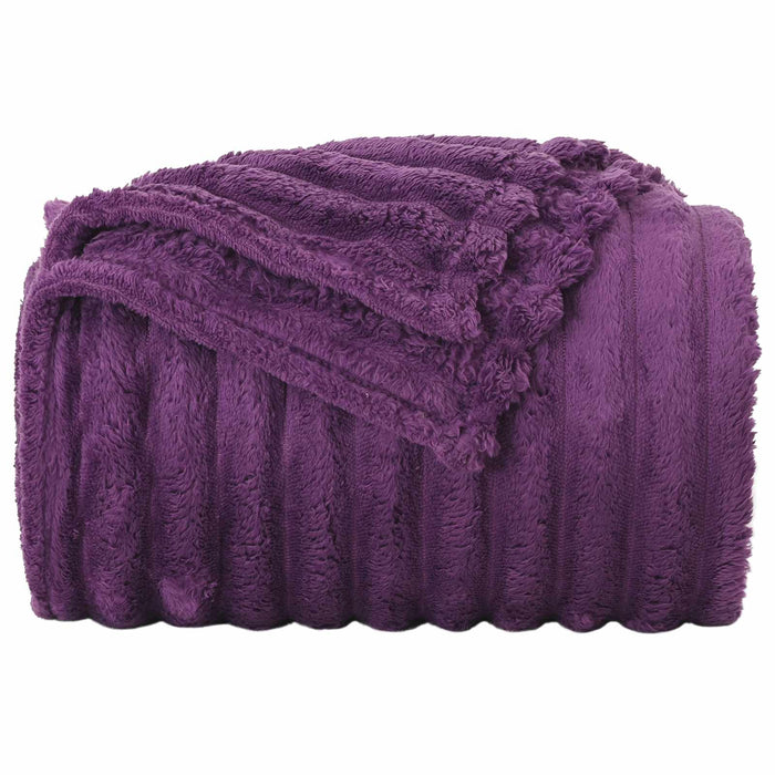 Pături de aruncat 6 pcs Violet 150 x 130 cm Molton - WALTI WALTI