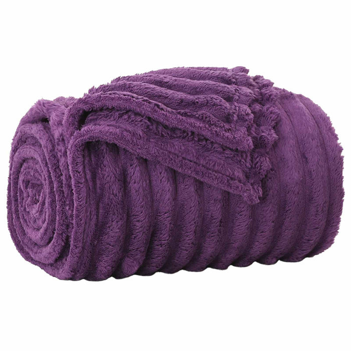 Pături de aruncat 6 pcs Violet 200 x 150 cm Molton - WALTI WALTI