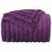 Pături de aruncat 6 pcs Violet 200 x 150 cm Molton - WALTI WALTI