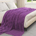 Pături de aruncat 6 pcs Violet 270 x 240 cm Molton - WALTI WALTI