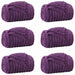Pături de aruncat 6 pcs Violet 270 x 240 cm Molton - WALTI WALTI