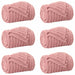 Pături de aruncat 6 pcs Roz 200 x 150 cm Molton - WALTI WALTI