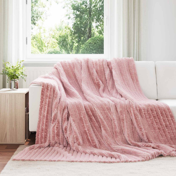 Pături de aruncat 6 pcs Roz 240 x 220 cm Molton - WALTI WALTI