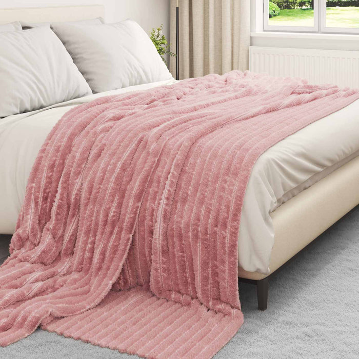Pături de aruncat 6 pcs Roz 270 x 240 cm Molton - WALTI WALTI