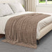 Pătura de aruncat Culoare Cămilă 200 x 150 cm Molton - WALTI WALTI