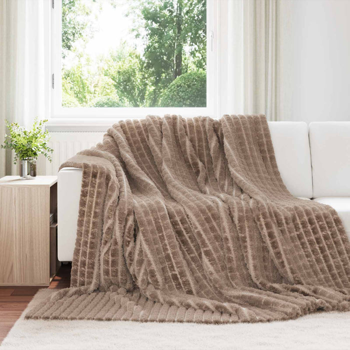 Pătura de aruncat Culoare Cămilă 240 x 220 cm Molton - WALTI WALTI