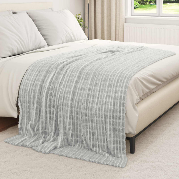 Pătura de aruncat Gri 200 x 150 cm Molton - WALTI WALTI