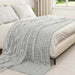 Pătura de aruncat Gri 240 x 220 cm Molton - WALTI WALTI