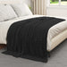 Pătura de aruncat Negru 200 x 150 cm Molton - WALTI WALTI