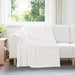 Pătura de aruncat Alb 200 x 150 cm Molton - WALTI WALTI