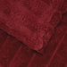 Pătura de aruncat Roșu Bordeaux 150 x 130 cm Molton - WALTI WALTI