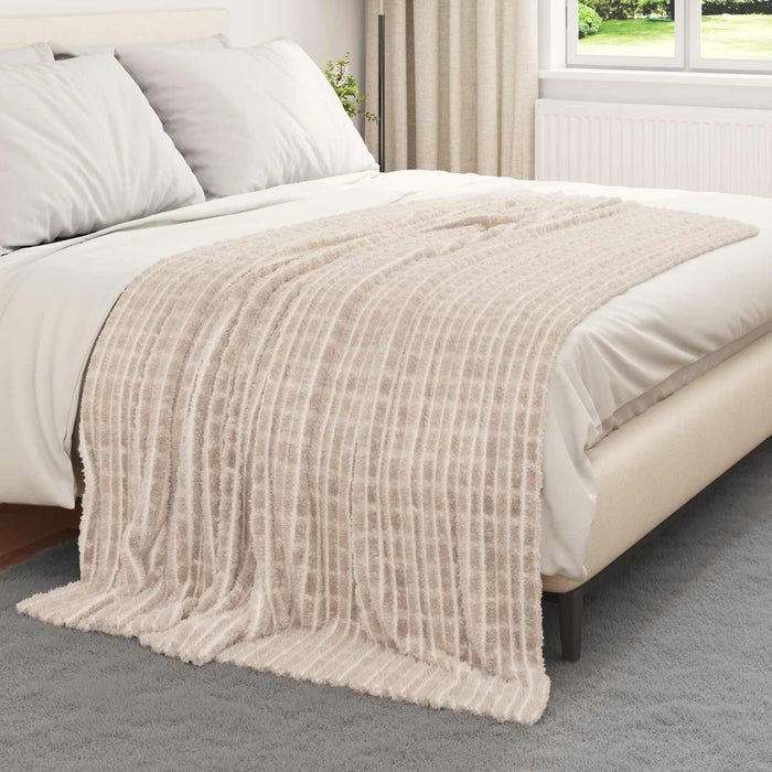 Pături de aruncat 6 pcs Bej 200 x 150 cm Molton - WALTI WALTI