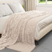 Pături de aruncat 6 pcs Bej 240 x 220 cm Molton - WALTI WALTI