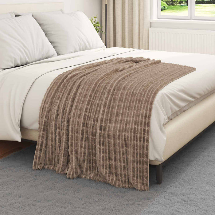 Pături de aruncat 6 pcs Culoare Cămilă 150 x 130 cm Molton - WALTI WALTI