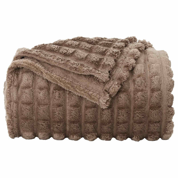 Pături de aruncat 6 pcs Culoare Cămilă 200 x 150 cm Molton - WALTI WALTI