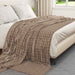 Pături de aruncat 6 pcs Culoare Cămilă 240 x 220 cm Molton - WALTI WALTI
